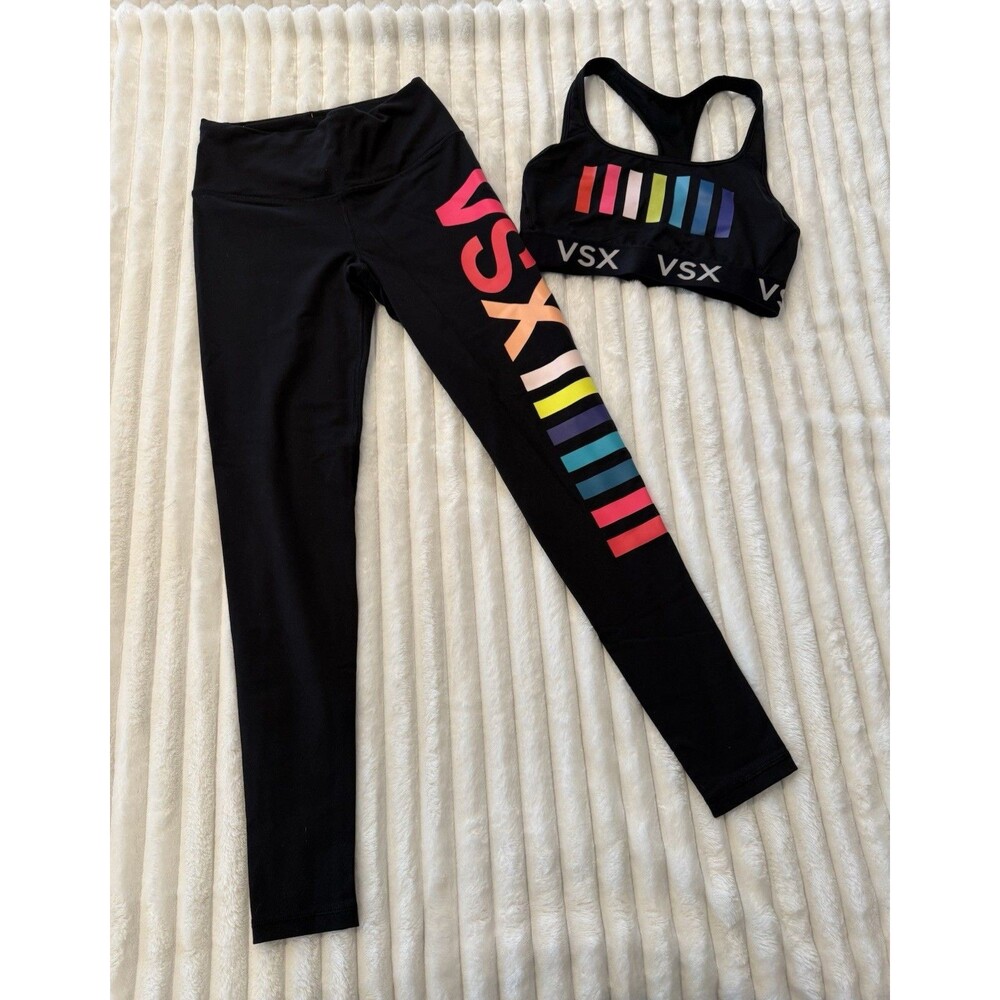 Women’s VSX Knockout Sports Bra And Legging Set Leggings XS, Bra M